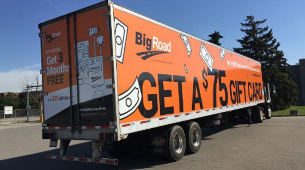 One Mobile Billboard for BigRoad logo books