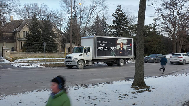 Truck advertising to launched The Equalizer TV series