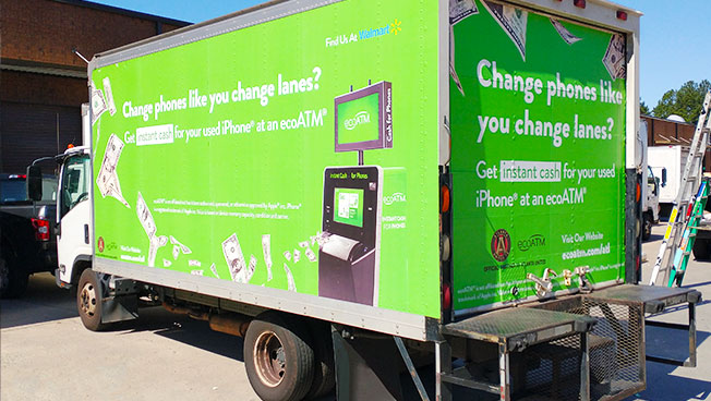 Truck Advertising for ecoATM campaign