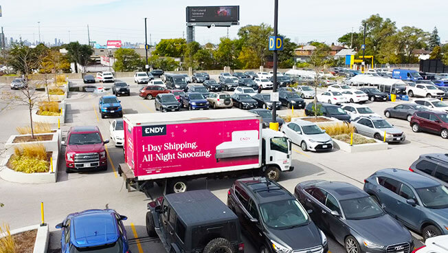 Mobile Billboards photo of Endy carrying out a targeted OOH advertising campaign in Toronto.