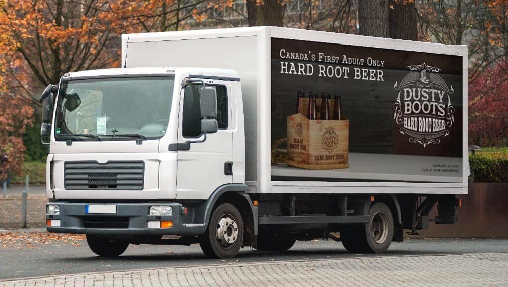 One Truckside Advertisements for Iconic Brewing in Toronto