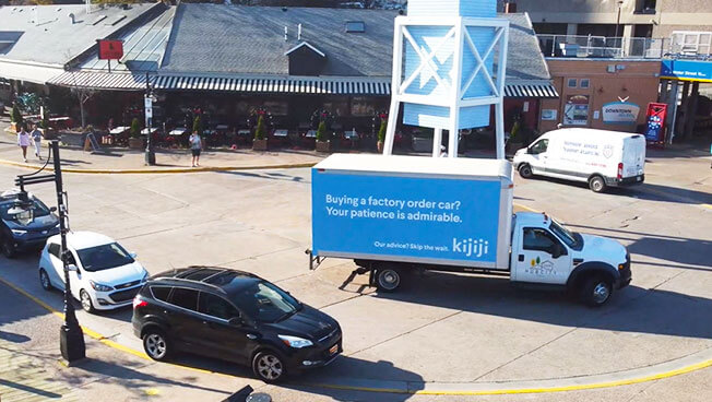 Kijiji Auto doing OOH Advertising using Mobile Billboards