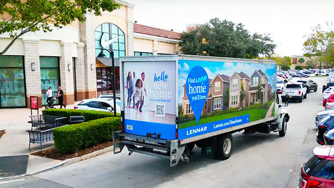 Mobile Billboard photo of Lennar doing an OOH advertising campaign