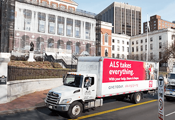 Truckside Advertising for ALS Giving Tuesday campaign