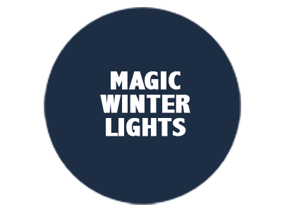 magical winter lights logo of OOH ads