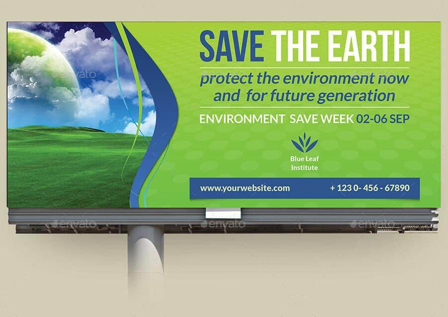 Billboard advertising needing to help in the environment 