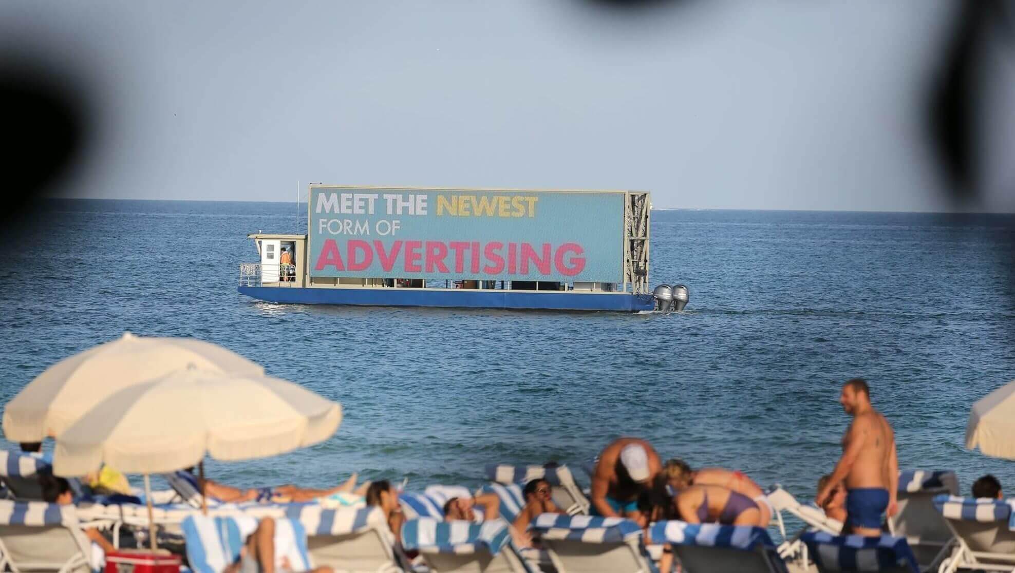 Boat billboard advertising is another effective way to spread the message, due to Miami's buzzing beach population