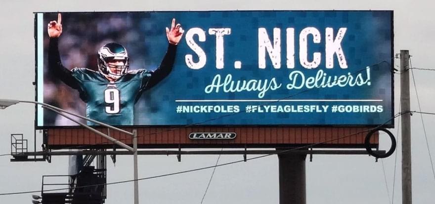 Sports related billboards target fans in Philly