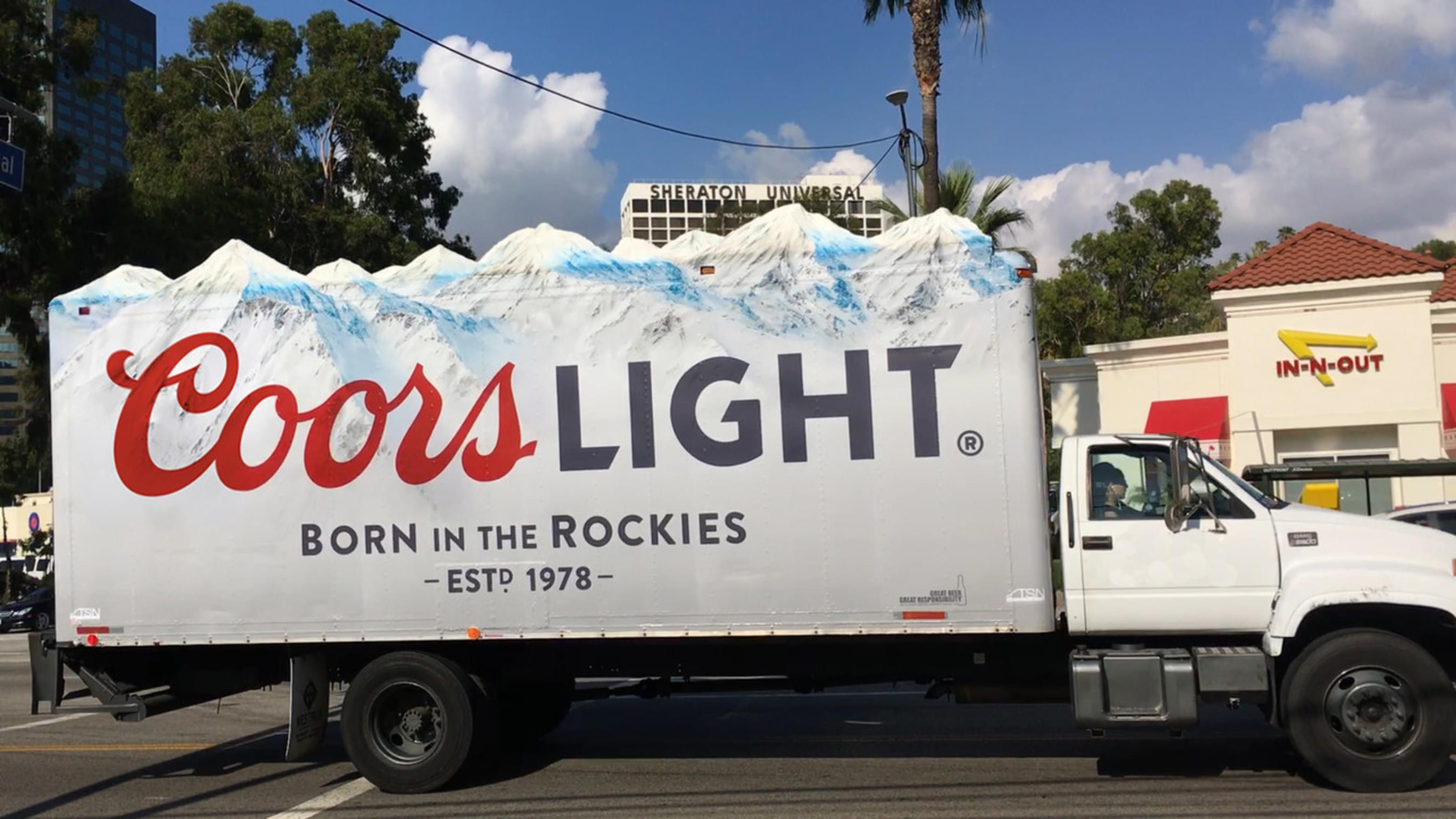 3D Rocky Mountain Coors Light Concept for Truck Ad