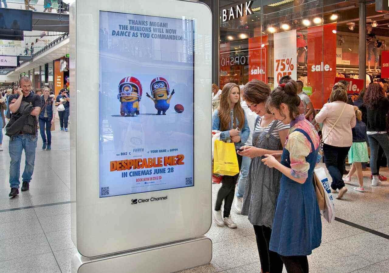 Out-of-home advertisement interaction