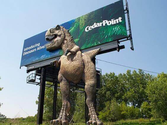 3D billboards remain standing tall in our environments; you can almost hear it roar