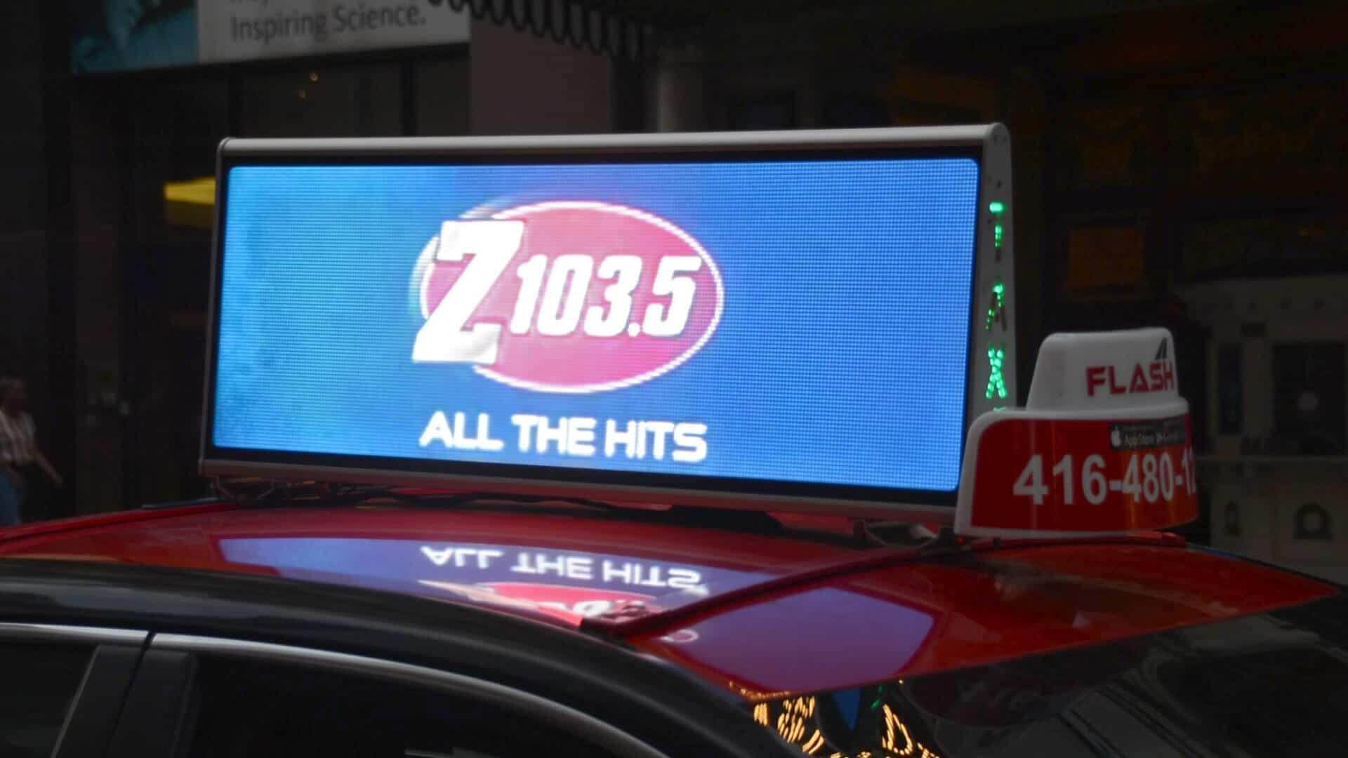Local radio stations take advantage of taxi advertising