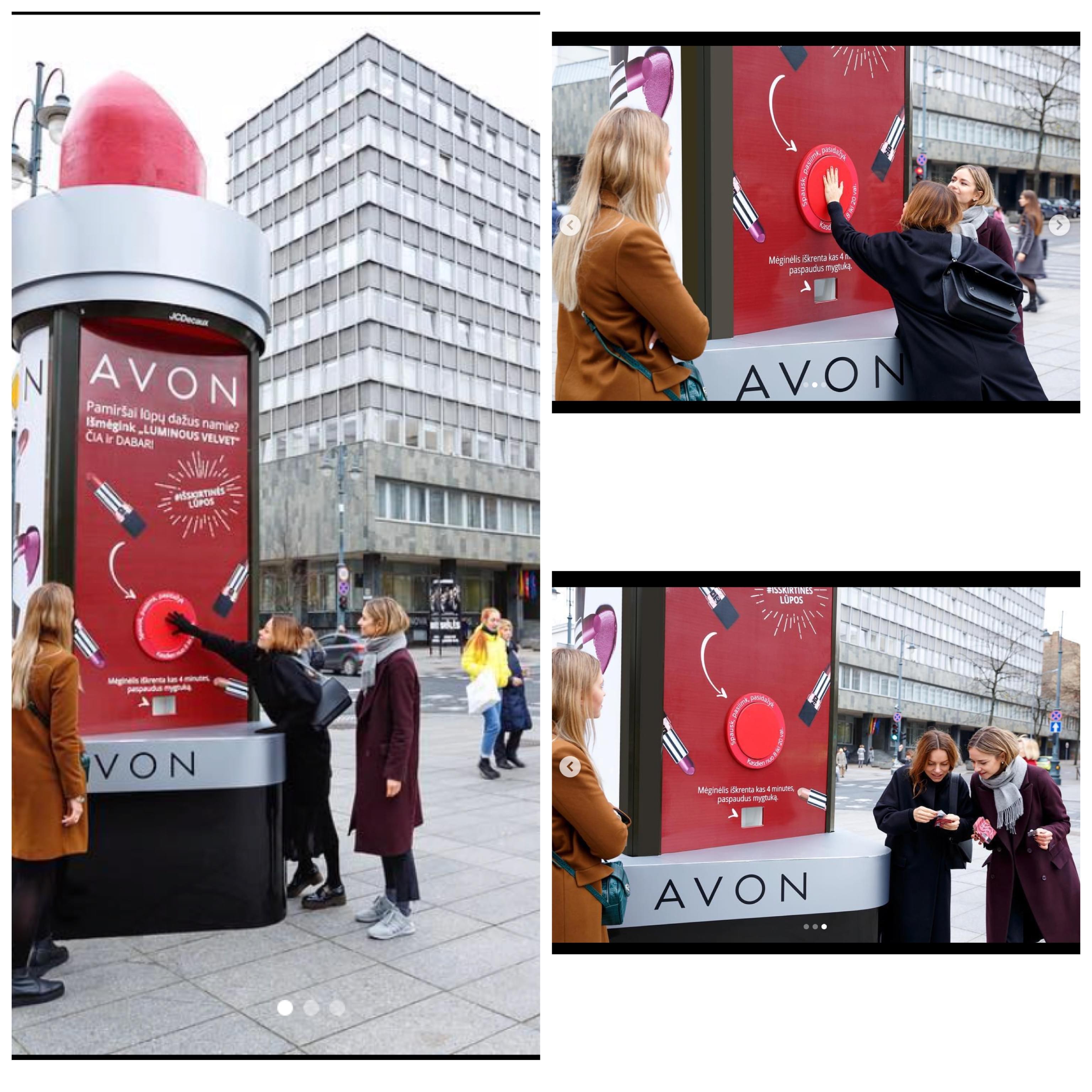 Avon's lipstick encourages interaction people on social wouldn't be able to experience