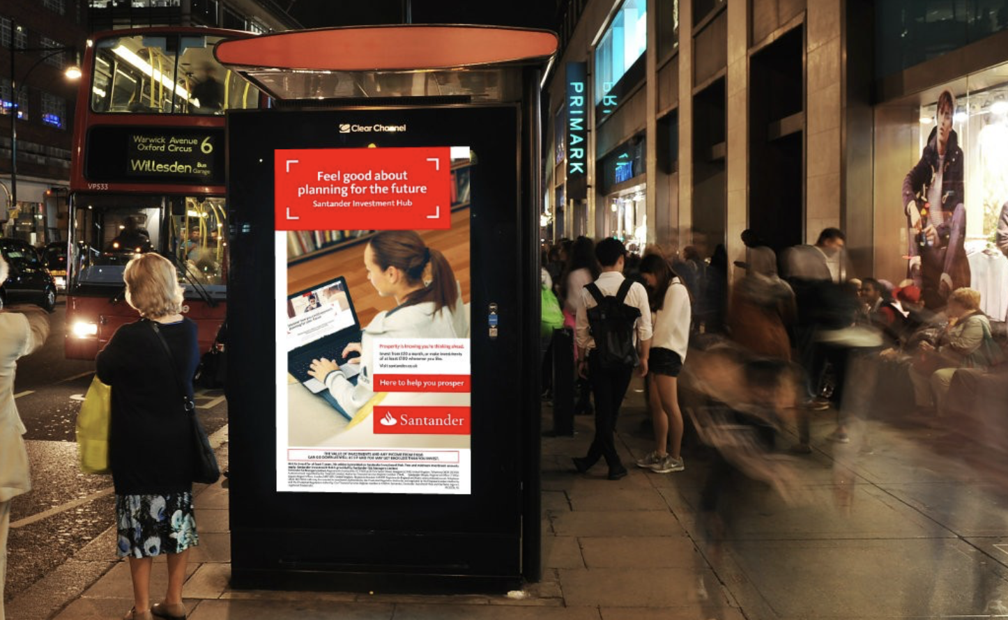 an electronic bus shelter