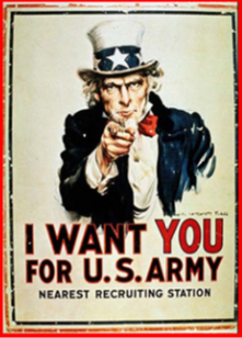 static billboard, out of home advertising history us army i want you campaign