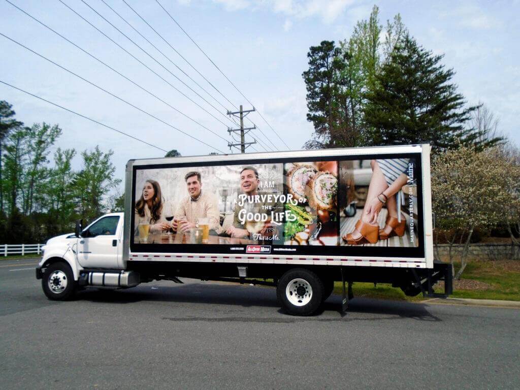Trucks offer 3 quality spaces for high quality ads