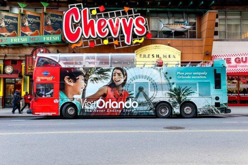 Mobile billboards entice consumers on the roads with their side and rear displays