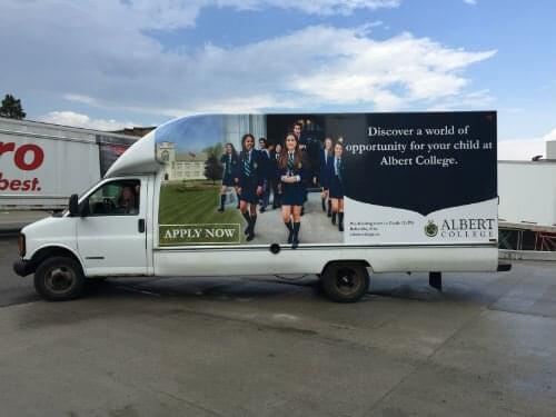 Schools can use recruiting strategies on truckside ads