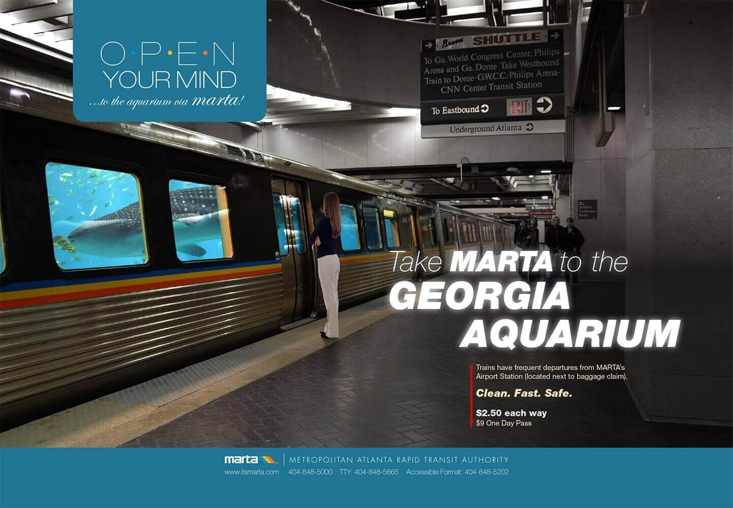 MARTA is not shy to advertise to commuters and give them a lasting impression