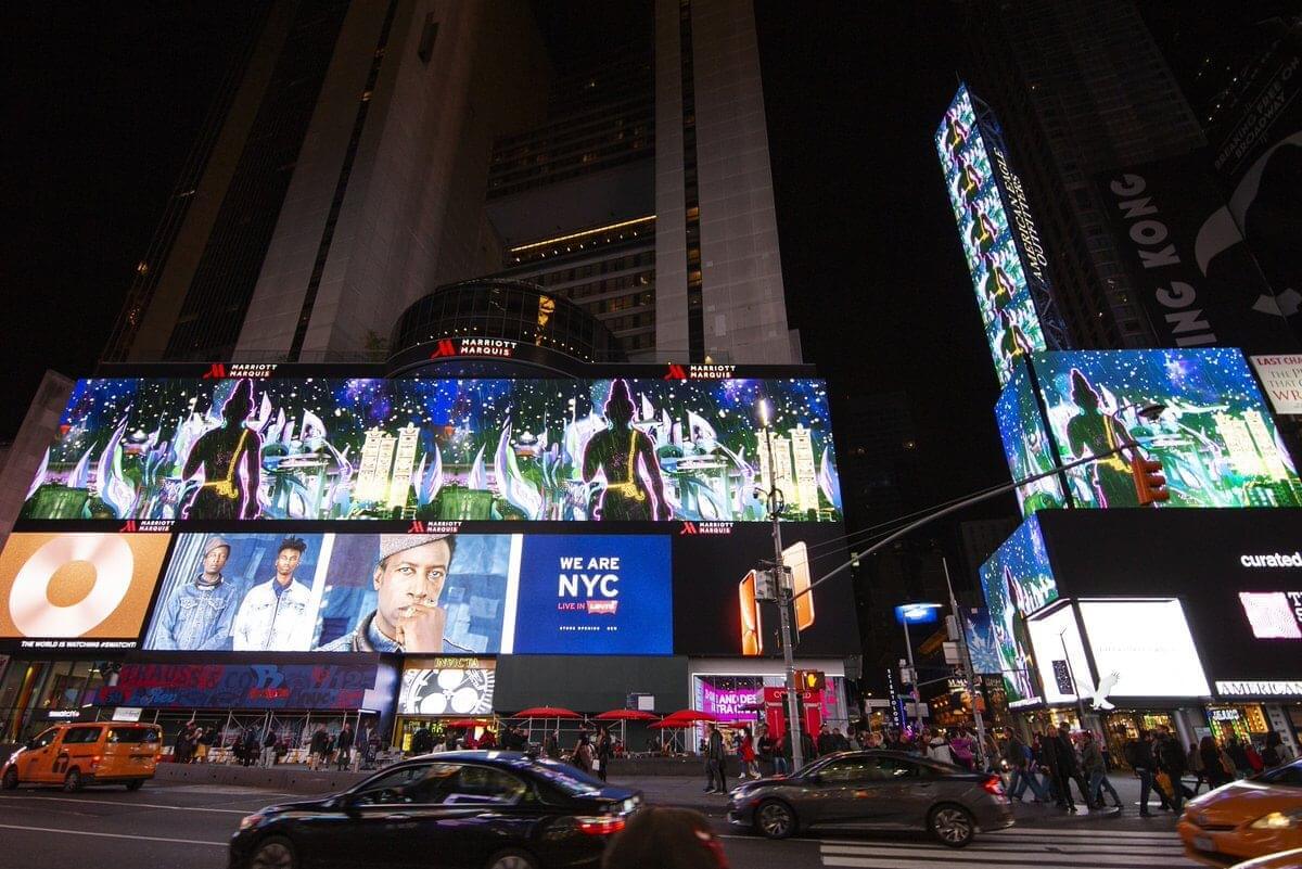 Digital billboards in Times Square