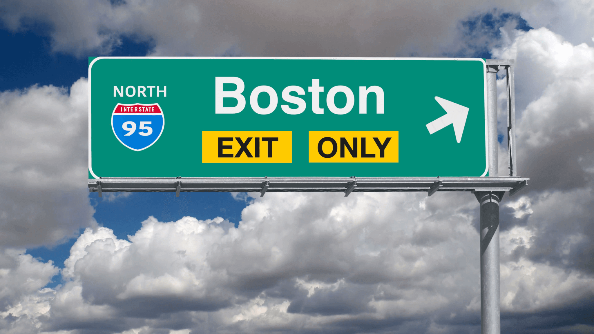 Interstate 95 is an excellent opportunity to billboard advertise in Boston as many people drive through it each day