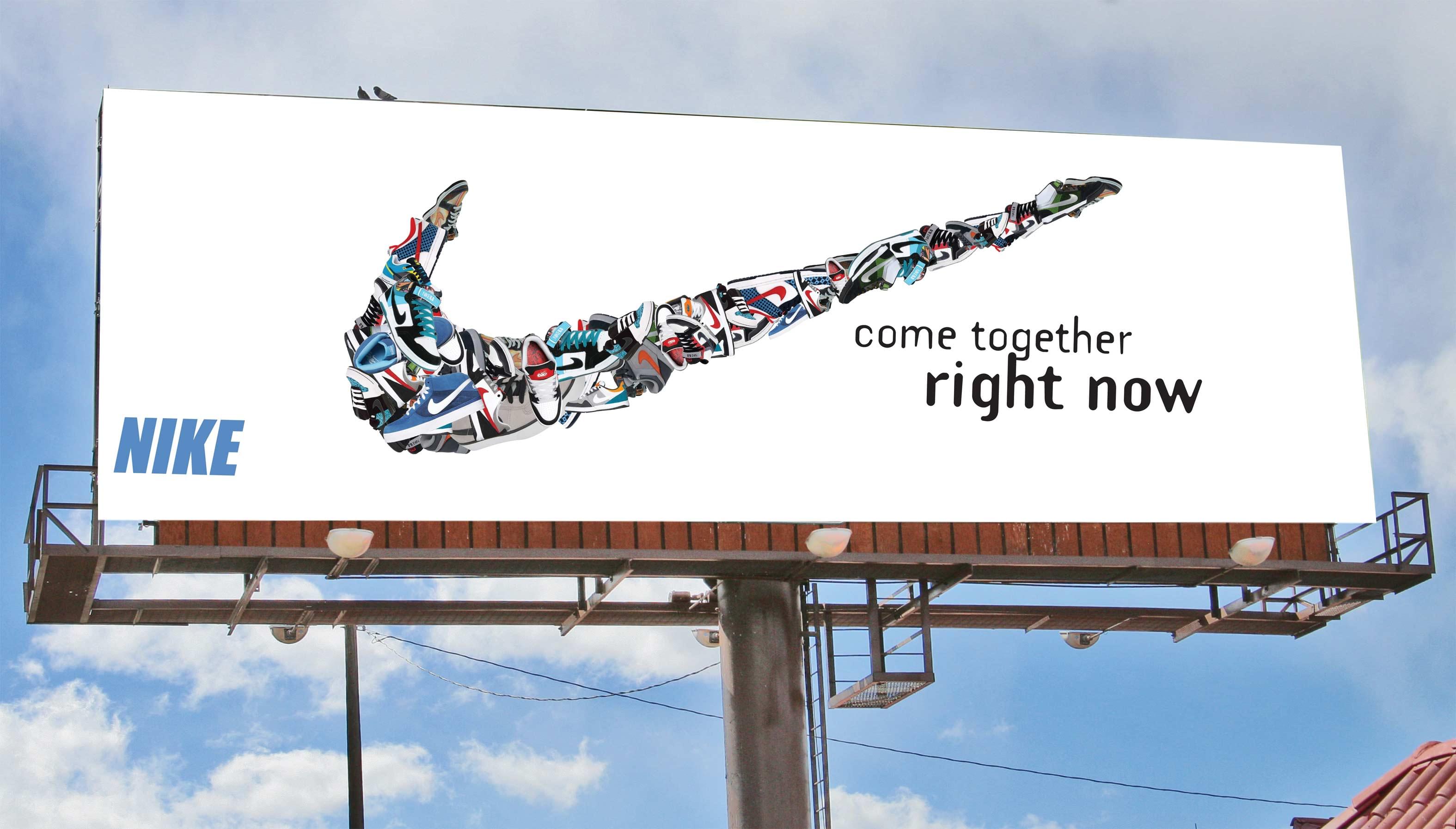 come together Nike outdoor billboard