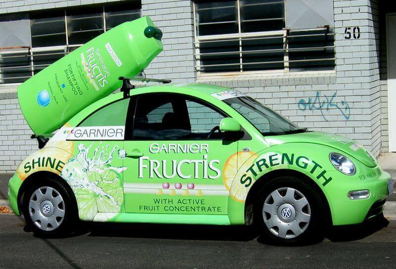 Extra graphics paired with simple copy make this vehicle wrap a masterpiece