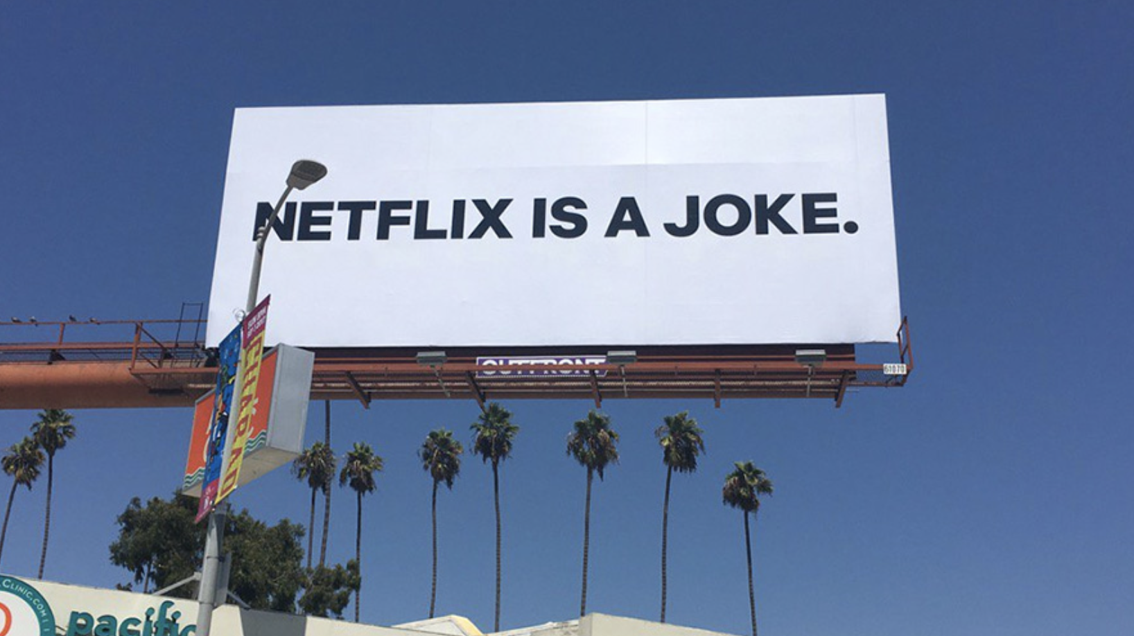 a static billboard owned by Netflix