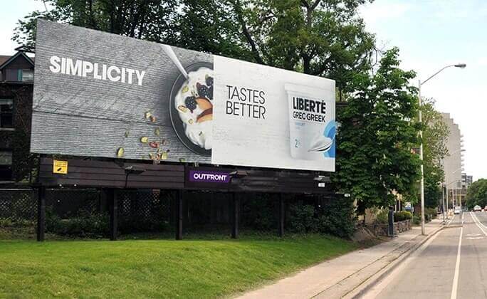 Billboard Advertising beside a road