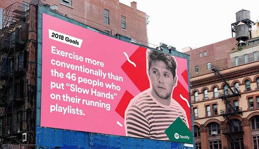Spotify advertising of 2018 in New York