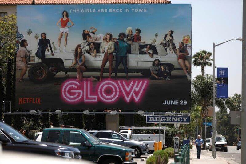 Netflix billboard by Regency along the Sunset Strip