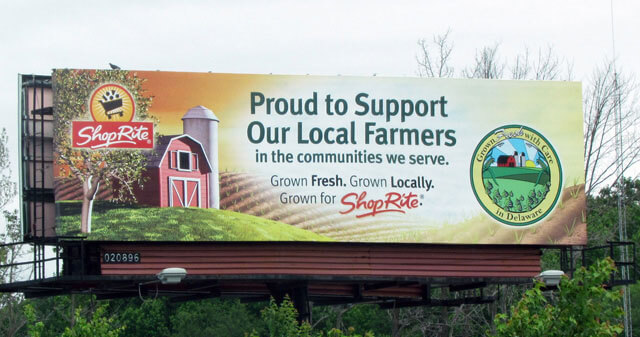 An image of a billboard advertisement  for ShopRite.
