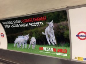 Go Vegan World campaign for climate change.
