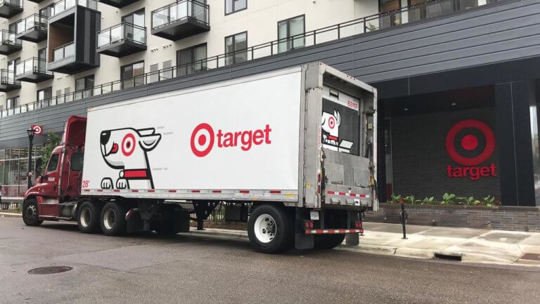 Target truck-side advertising