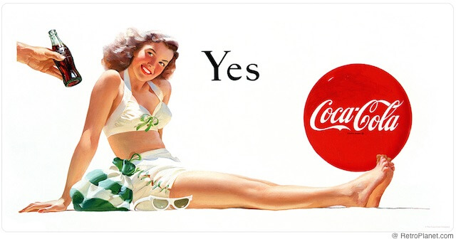 Award winning OOH "Yes Girl" Campaign for Coca-Cola in 1942.