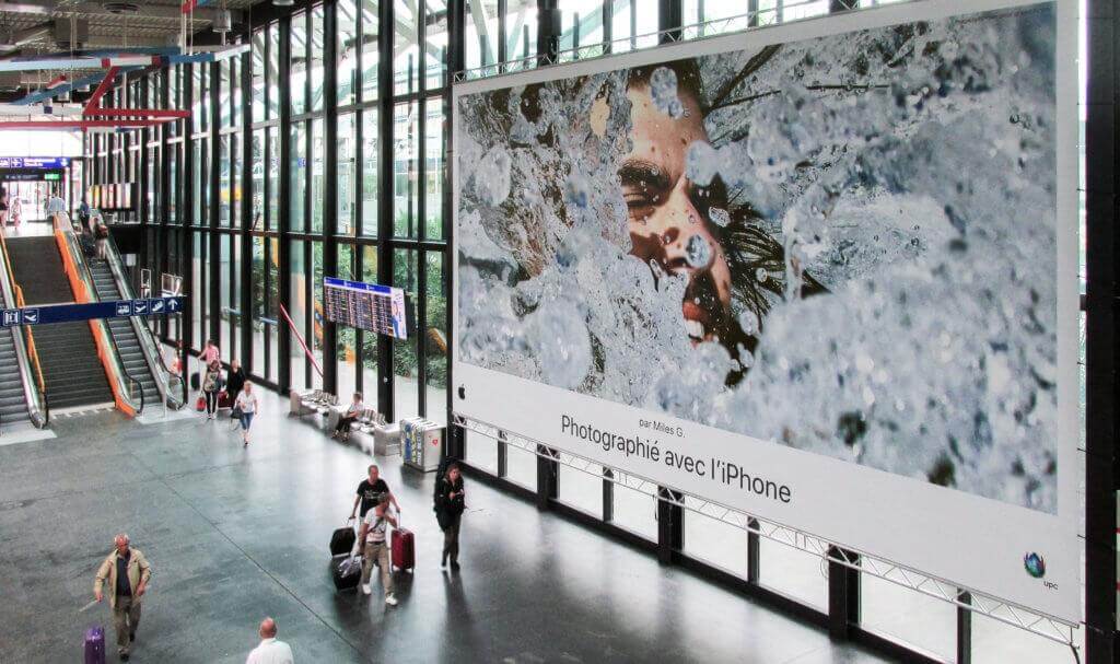 Apple's "Shot on iPhone" billboard ad campaign.