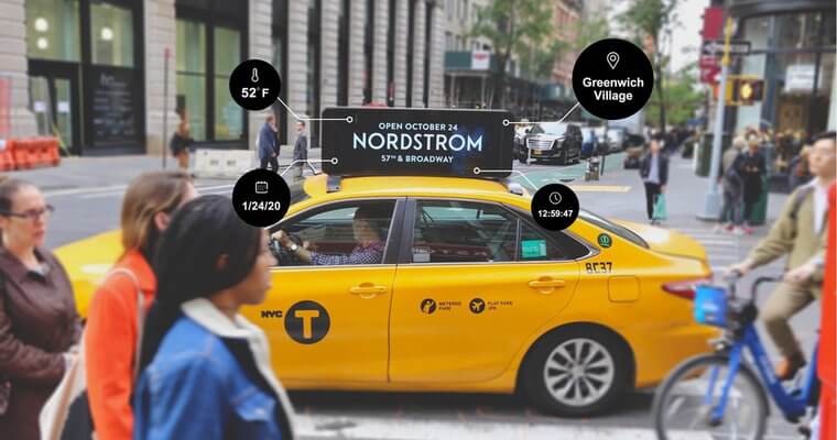 Curb Taxi Media launched programmatic smart taxi tops in New York City.