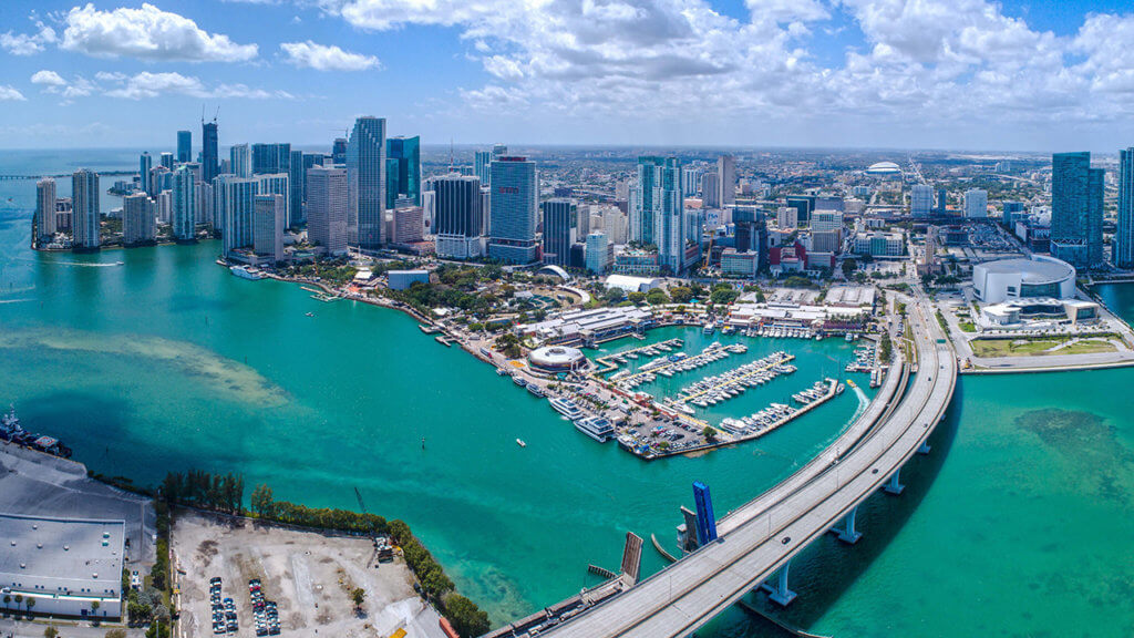 Miami, Florida skyline.