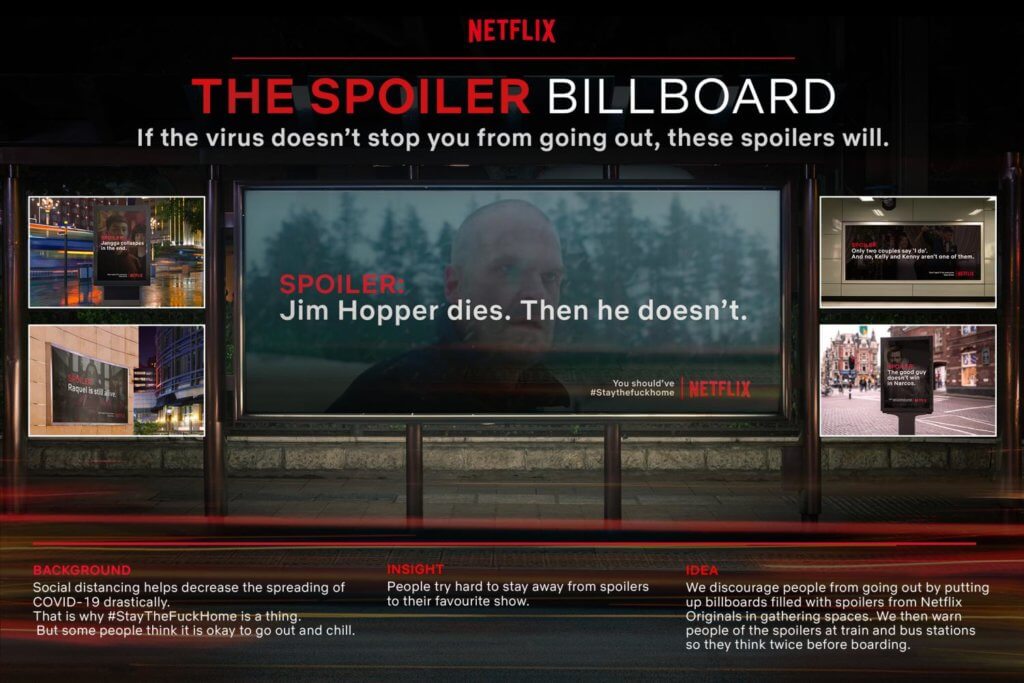 Netflix Spoiler Ad campiagn
