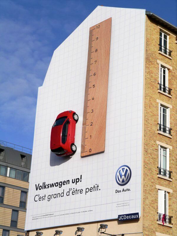 Volkswagen UK Facebook page to ask followers to pay a compliment to the new Volkswagen up